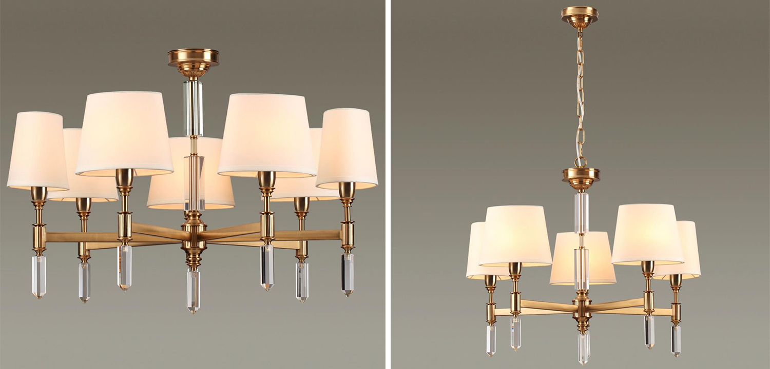 Люстра Ramona White Chandelier - фото