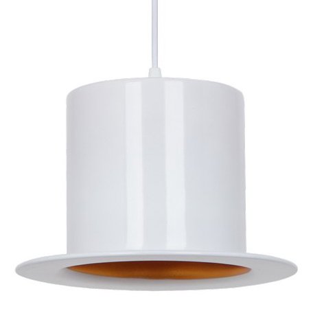 Подвесной светильник Pendant Lamp Banker Bowler Hat White I Белый в Екатеринбурге | Loft Concept 