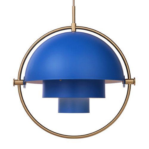 Люстра Louis Weisdorff Multi-lite Pendant Blue Латунь Синий в Екатеринбурге | Loft Concept 