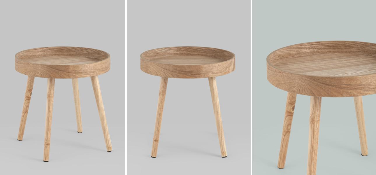 Стол приставной Tree Wilhelm круглый - фото