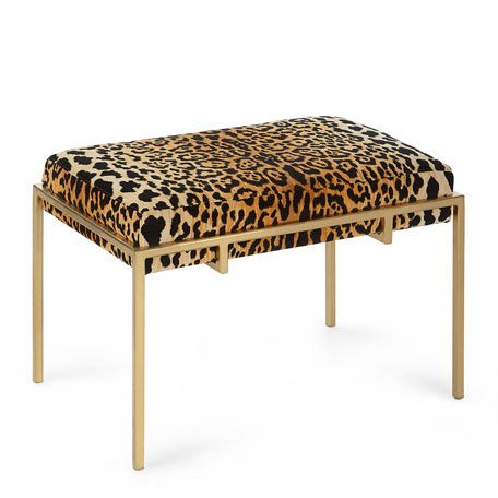 Пуф Metal and Leopard Ottoman Мульти в Екатеринбурге | Loft Concept 