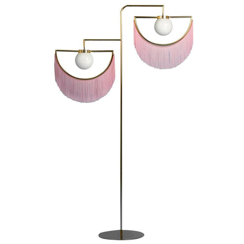 Торшер Inodesign Houtique Masquespacio  Floor lamp Two Золотой Розовый в Екатеринбурге | Loft Concept 