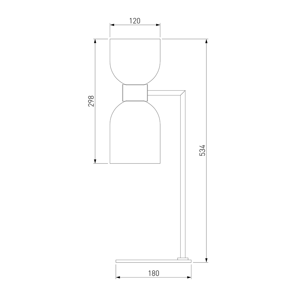 Настольная лампа Light maker studio white and smok brass в Екатеринбурге