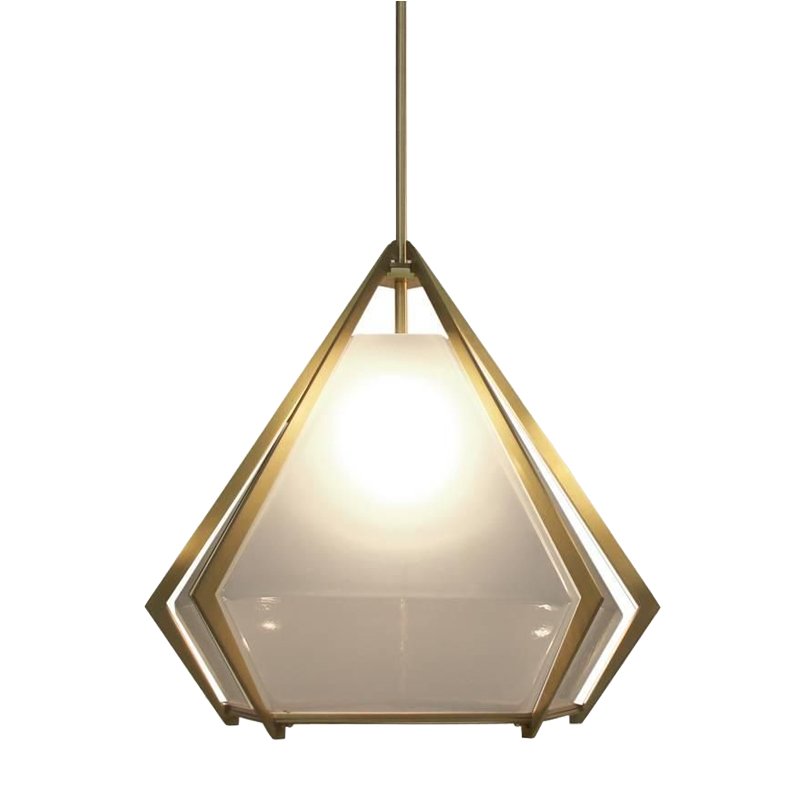 Подвесной светильник Harlow Pendant Lamp white Золотой Белый в Екатеринбурге | Loft Concept 