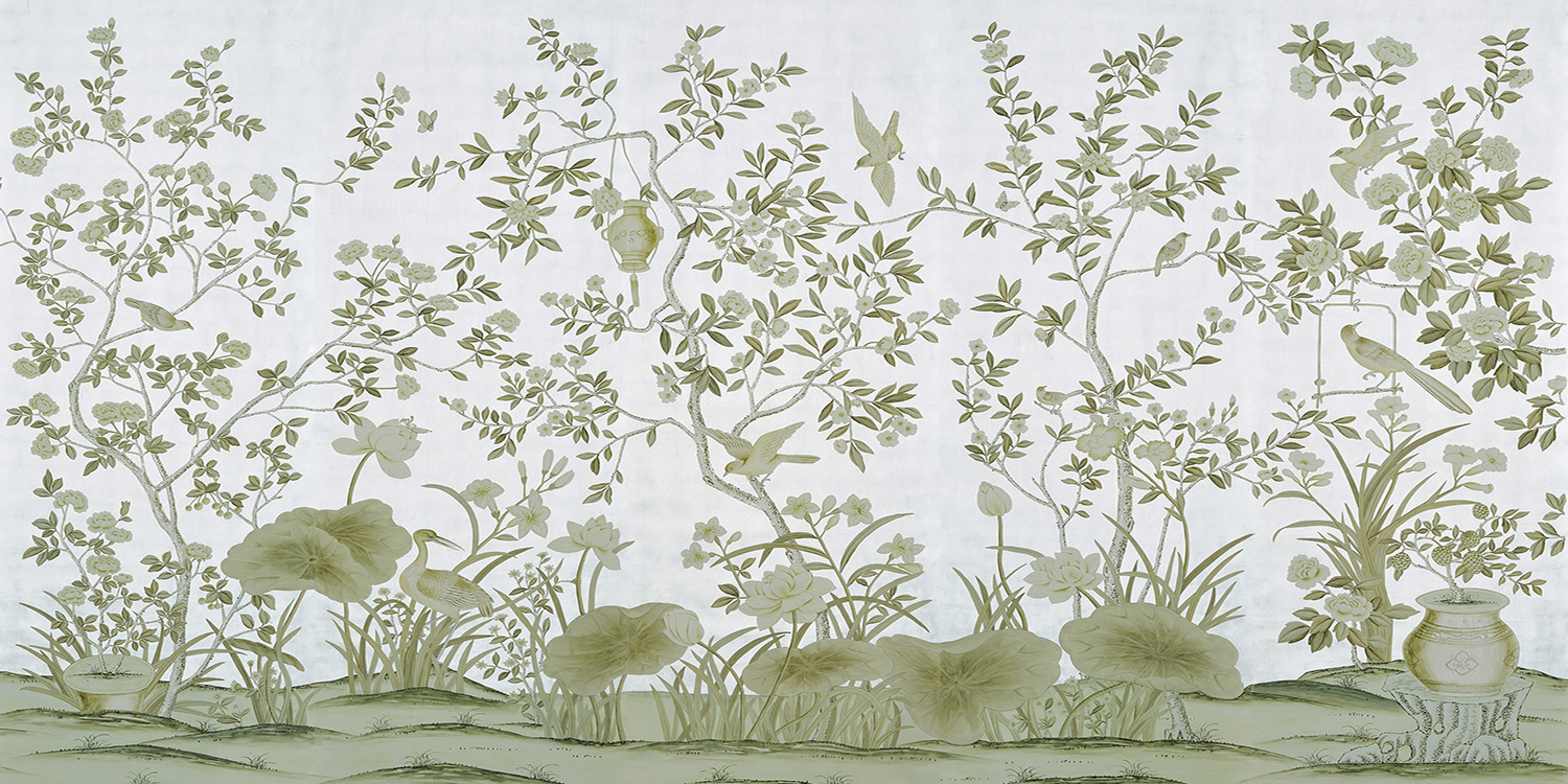 Обои ручная роспись Askew Sterling Silver - фото