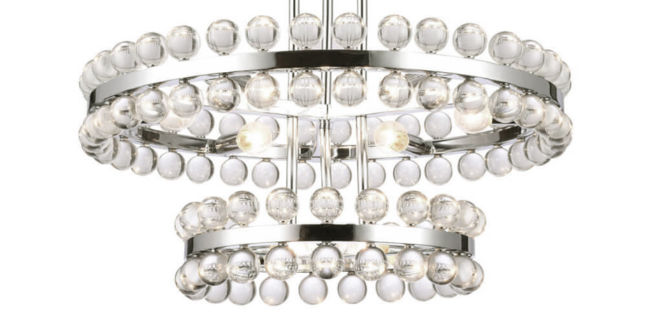 Sacramento Transparent Balls Two Circle Chandelier  - фото №1