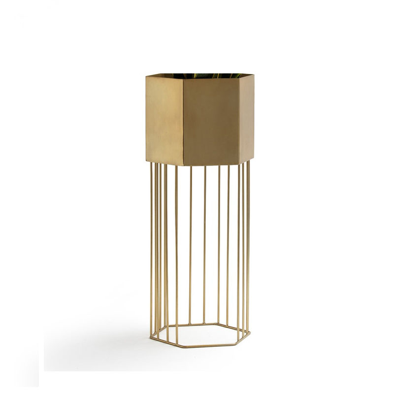 Ваза Vase On A Metal Stand Brass Латунь в Екатеринбурге | Loft Concept 