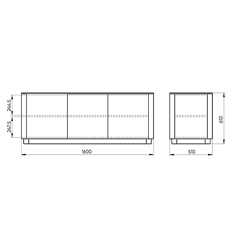 Тумба белая с 3-мя дверцами Tammi  в Екатеринбурге