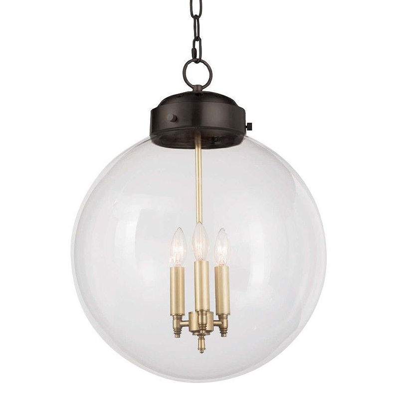 Подвесной светильник Conor Globe Hanging lamp Black Черный Прозрачный (Transparent) в Екатеринбурге | Loft Concept 