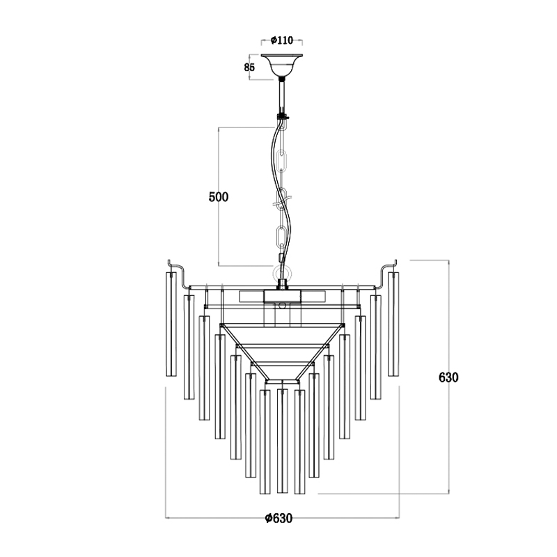 Люстра Eichholtz Chandelier Nova Chrome в Екатеринбурге