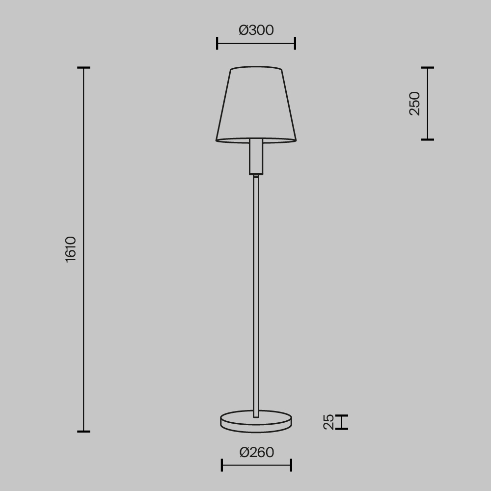 Напольный светильник Lira E27 в Екатеринбурге