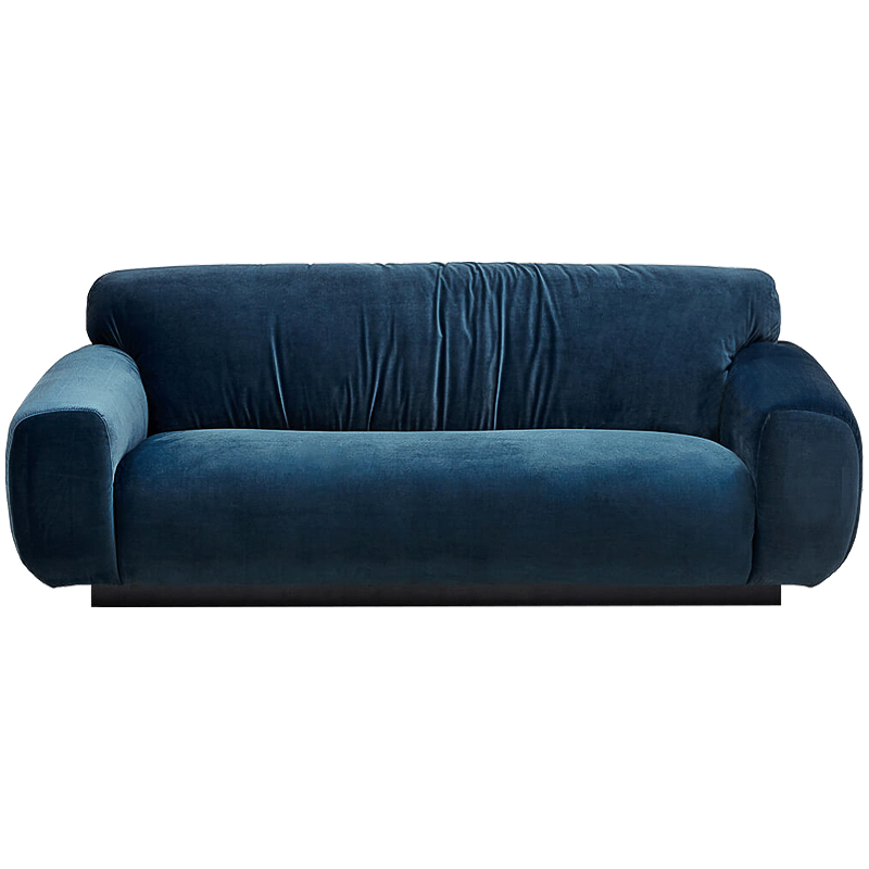 Диван Inesia Sofa blue Темно-синий Черный в Екатеринбурге | Loft Concept 