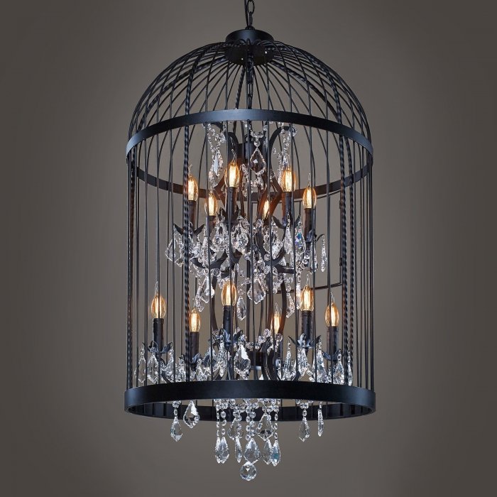 Люстра Steampunk Birdcage Chandelier 60 black Черный в Екатеринбурге | Loft Concept 