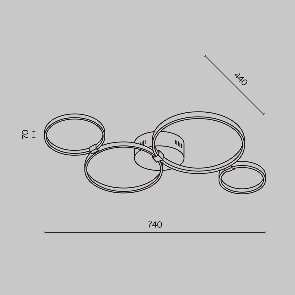 Потолочный светильник Olympia 3000-4000К 39Вт в Екатеринбурге