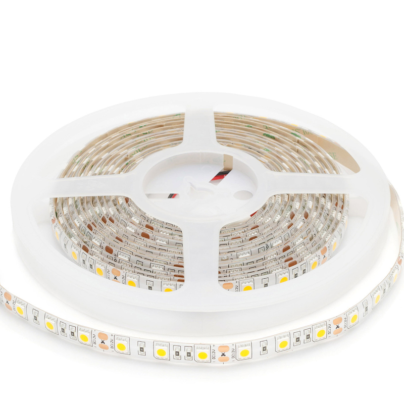 Светодиодная влагозащищенная лента 14,4W/m 60Led/m 5050SMD теплый белый Белый в Екатеринбурге | Loft Concept 