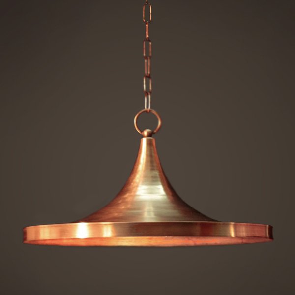 Подвесной светильник Copper Pendant Lamp Beat Light Wide Белый Медь Латунь в Екатеринбурге | Loft Concept 