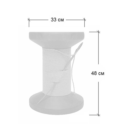 Дизайнерский табурет Thread Reel Wooden Stool в Екатеринбурге