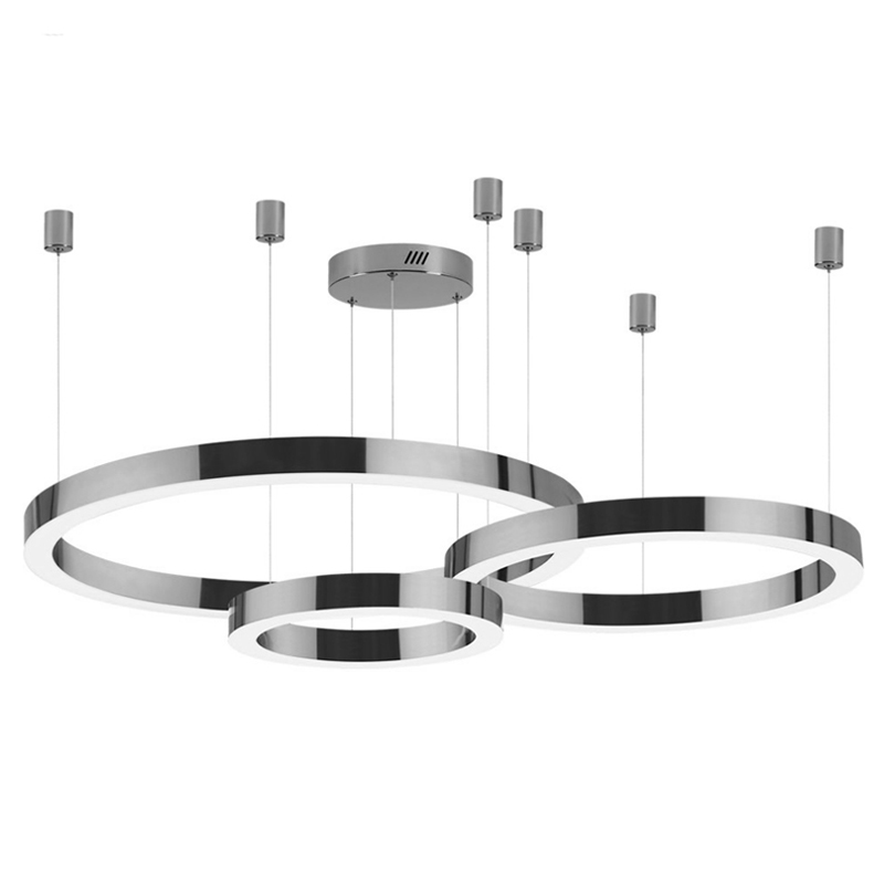 Люстра 3 Nickel Ring Horizontal Никель в Екатеринбурге | Loft Concept 