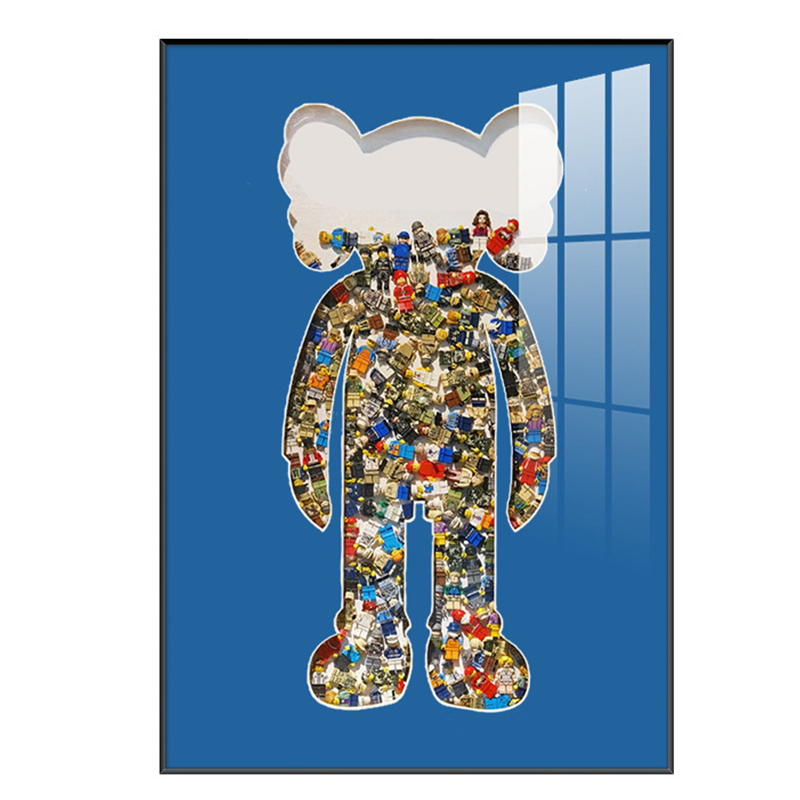 Постер Bearbrick Blue Мульти в Екатеринбурге | Loft Concept 