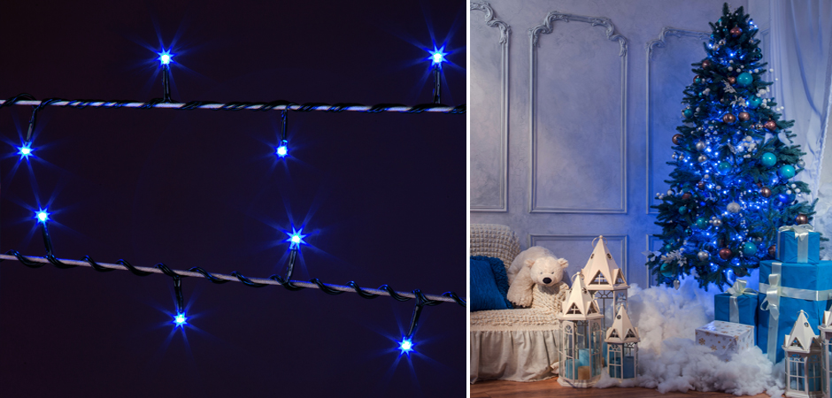 Интерьерная Гирлянда Синие диоды - Loft-Concept в Екатеринбурге