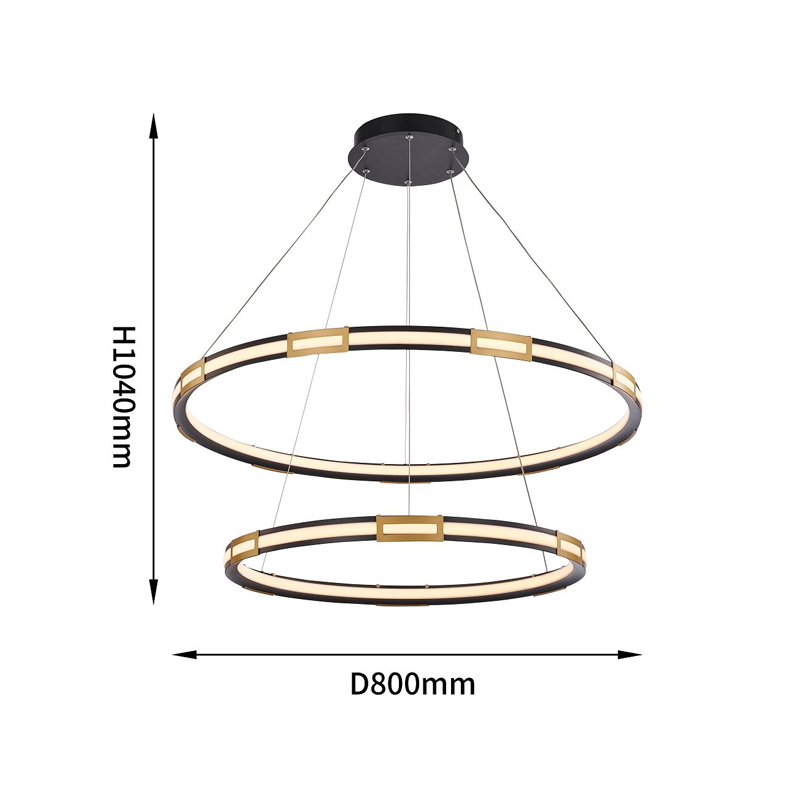 Двойная кольцевая светодиодная люстра Range в Екатеринбурге