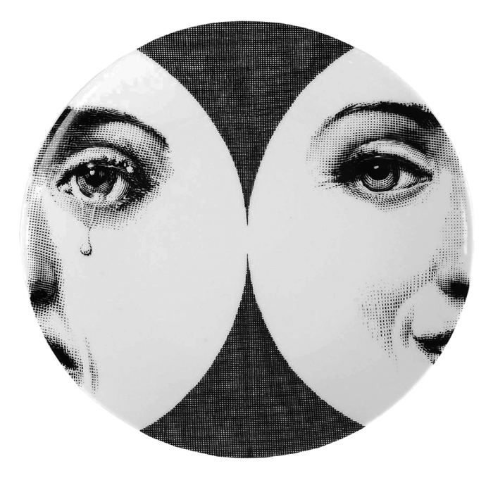 Декоративная тарелка Fornasetti 280 Черный Декоративная тарелка Fornasetti 280 Черный в Екатеринбурге | Loft Concept
