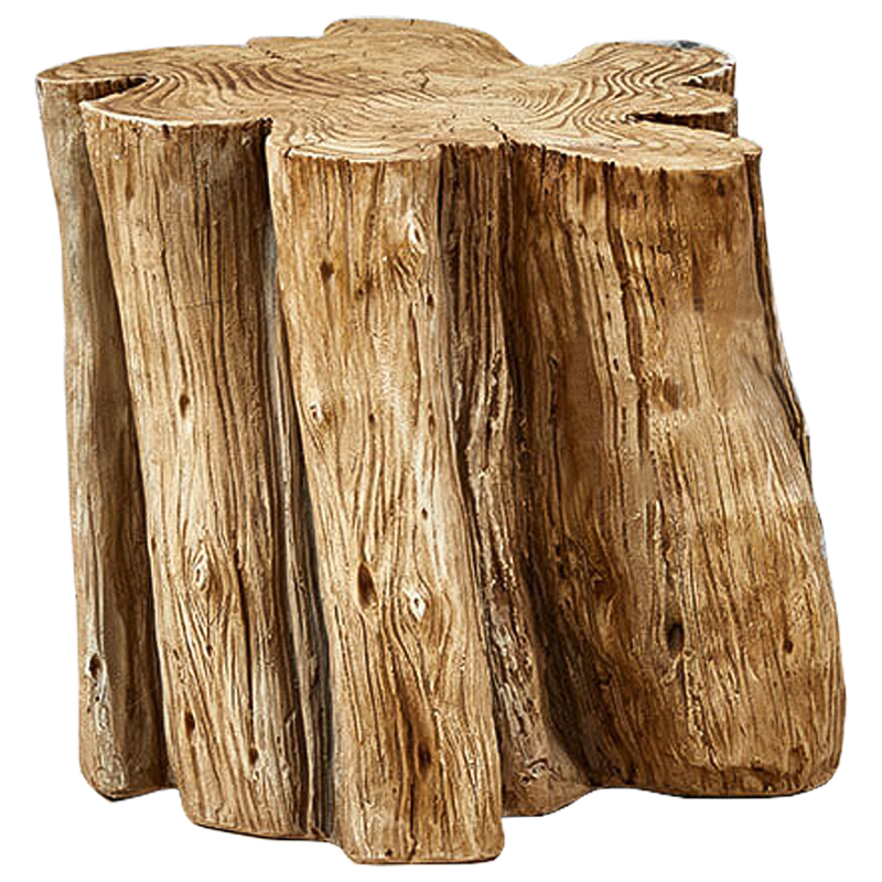 Приставной стол Wavy Stump Side Table Коричневый в Екатеринбурге | Loft Concept 