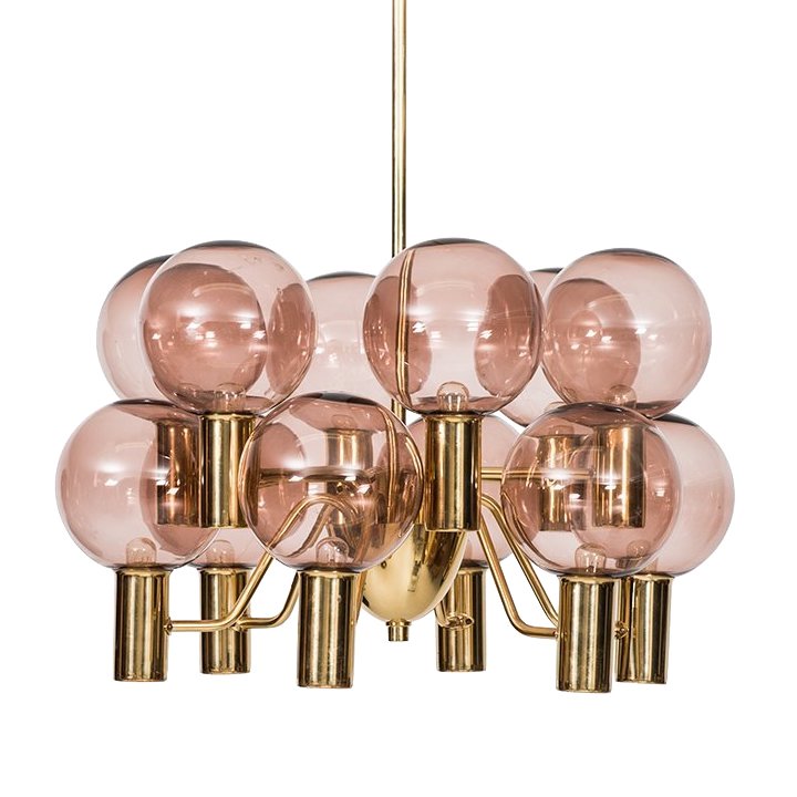 Люстра Hans-Agne Jakobsson Ceiling Lamps Глянцевое золото Розовый (Rose) в Екатеринбурге | Loft Concept 