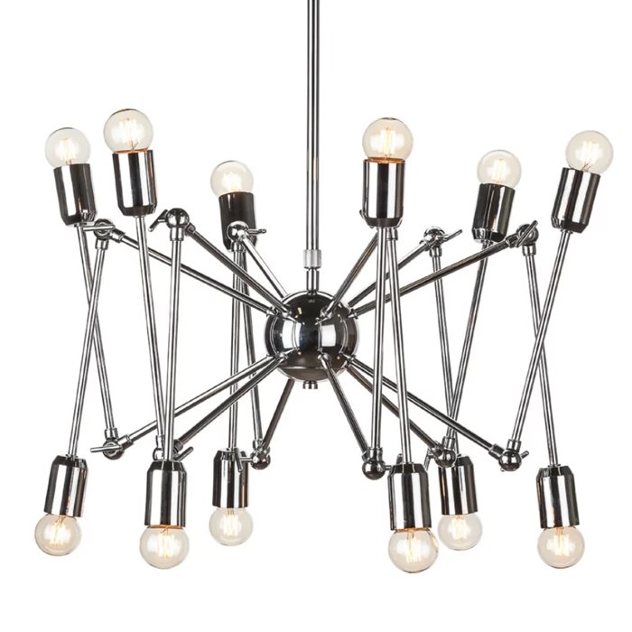 Подвесной светильник LOFT SPUTNIK CHANDELIER SPIDER Silver Серебряный в Екатеринбурге | Loft Concept 