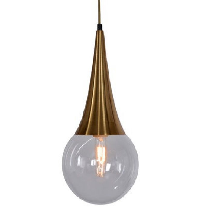 Подвесной светильник Drop Pendant lamp Латунь Античная полированная в Екатеринбурге | Loft Concept 