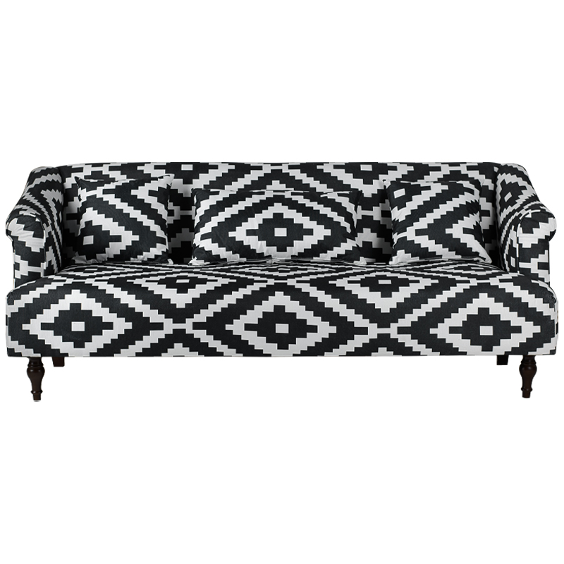 Диван KELIM Ornament black and white sofa Черно-белый в Екатеринбурге | Loft Concept 