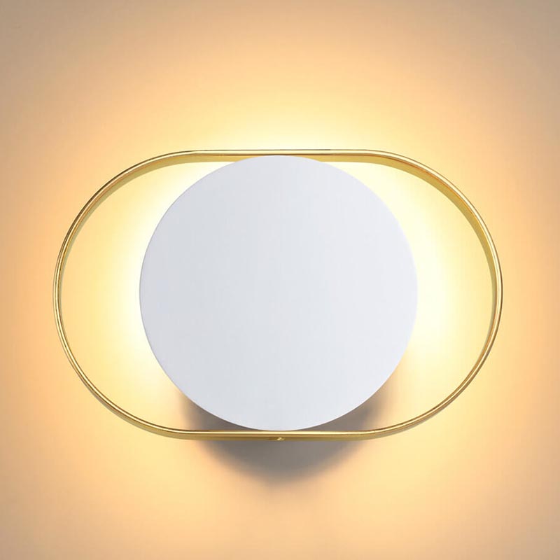 Бра Globo Ocular Sconce Oval White Золотой Белый в Екатеринбурге | Loft Concept 