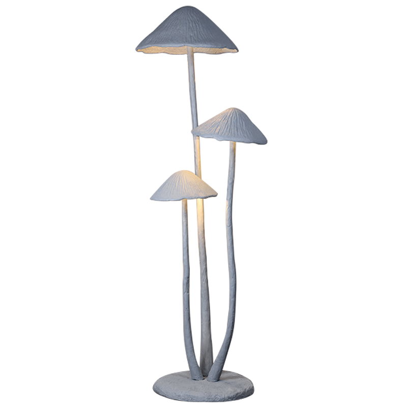 Торшер в виде грибов Floor lamp three mushrooms Серый в Екатеринбурге | Loft Concept 