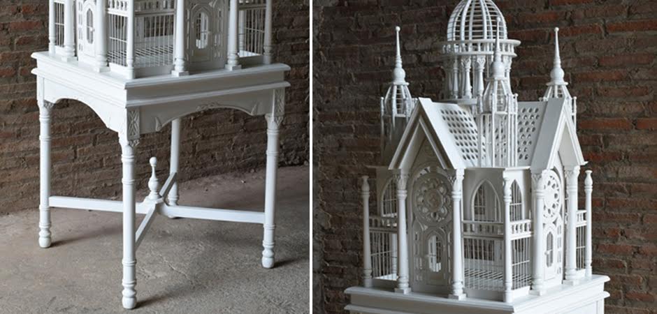 Клетка для птиц Белый дворец BIRD CAGE LARGE Клетка для птиц Белый дворец BIRD CAGE LARGE - Loft-Concept в Екатеринбурге