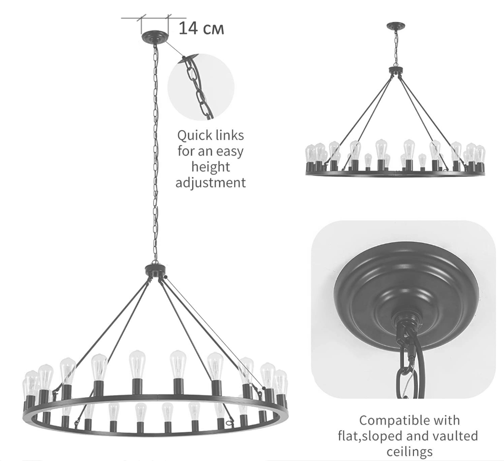 Люстра Camino Round Chandelier 18 Restoration Hardware  в Екатеринбурге