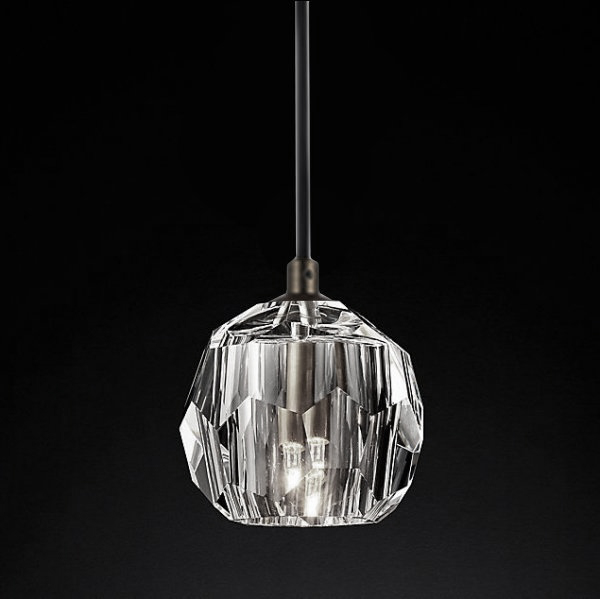 Подвесной светильник Boule De Cristal Single Rod Pendant Chrome Хром в Екатеринбурге | Loft Concept 