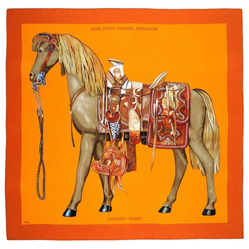 Плед Hermes Horse Orange Plaid Оранжевый в Екатеринбурге | Loft Concept 