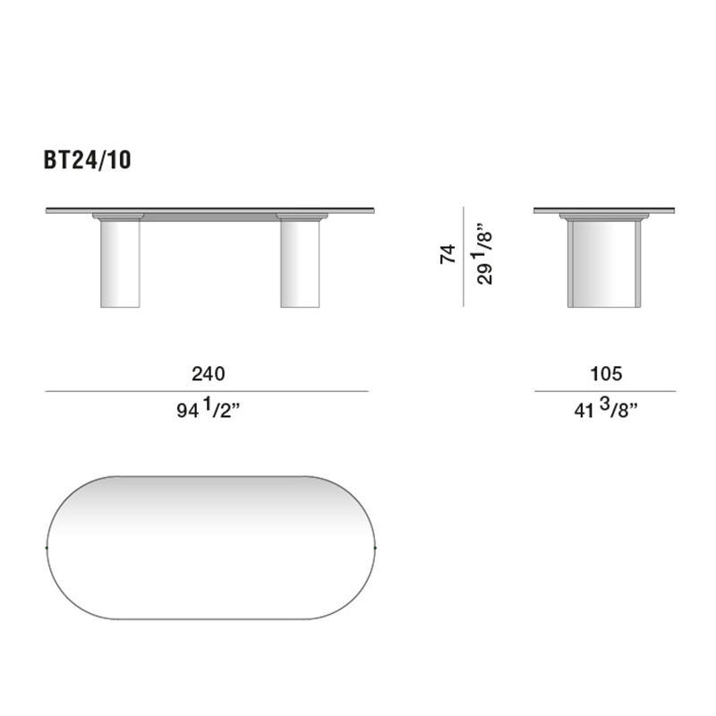 Дизайнерский рабочий стол из металла BLEVIO Table в Екатеринбурге