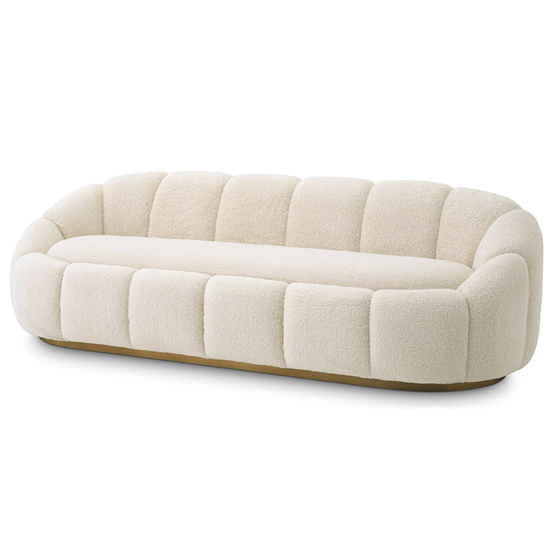 Диван Eichholtz Sofa Inger Brisbane Cream Кремовый Латунь в Екатеринбурге | Loft Concept 