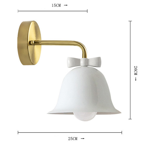 Бра Колокольчик Bell with Bow White Wall Lamp Белый в Екатеринбурге