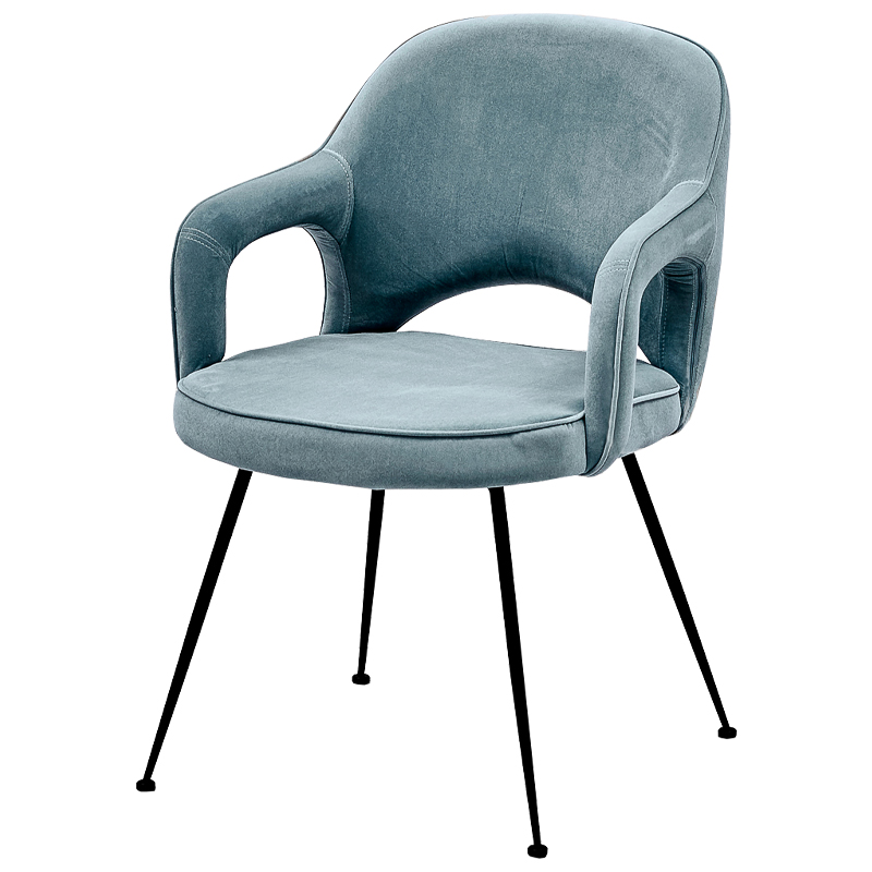 Стул Taube Stool Pastel Blue Голубой пастельный Черный в Екатеринбурге | Loft Concept 