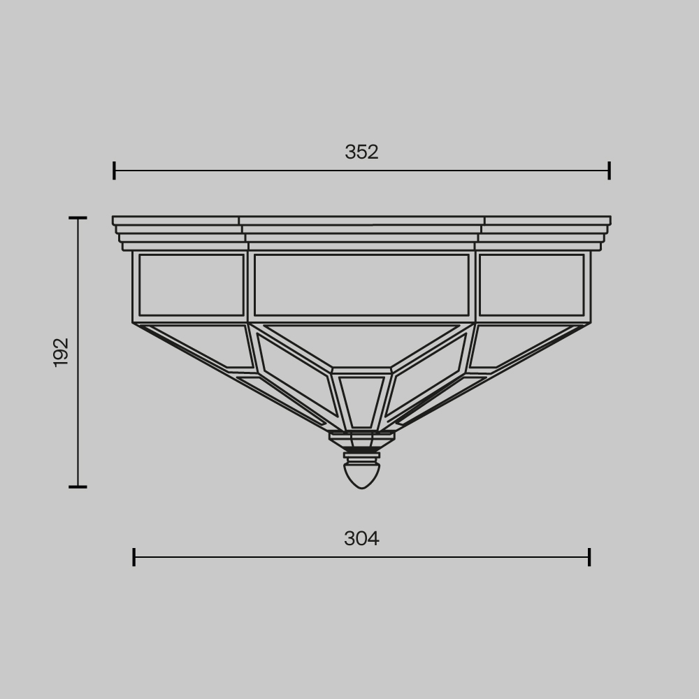 Потолочный светильник Zeil E27X3 в Екатеринбурге