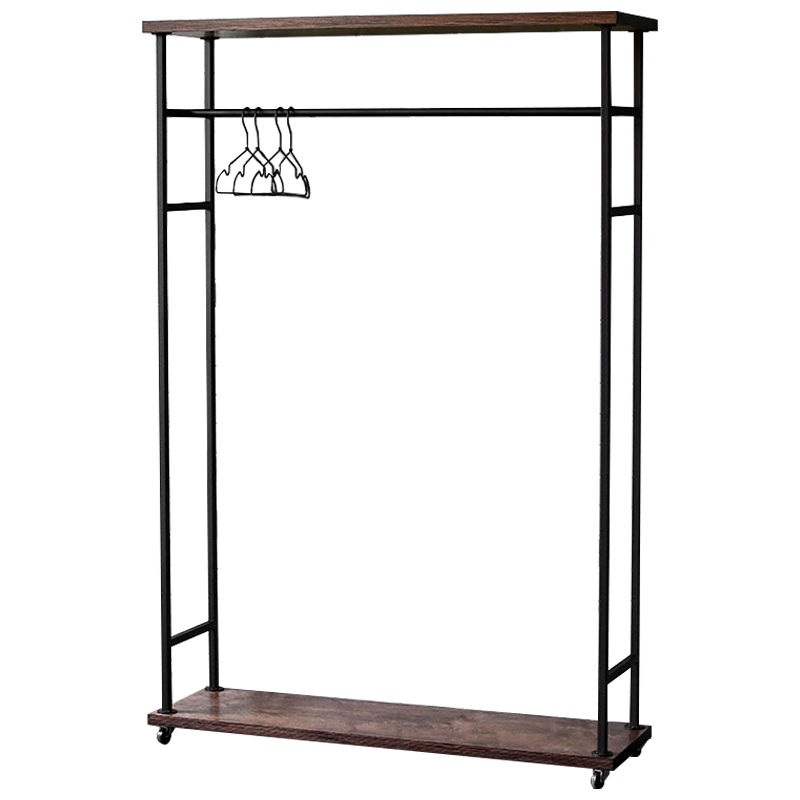 Рейл Lowery Brown Industrial Metal Rust Clothes Rail Черный Коричневый в Екатеринбурге | Loft Concept 