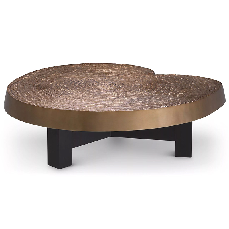 Кофейный стол Eichholtz Coffee Table Anabelle Черный Золотой в Екатеринбурге | Loft Concept 