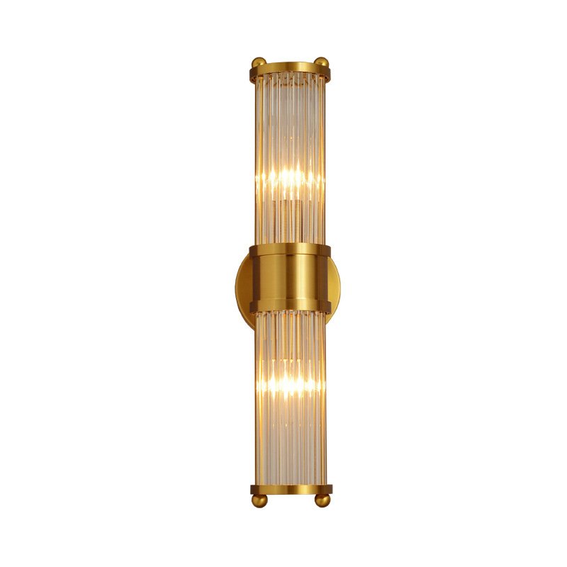 Ralph Lauren Бра Allen Double Light Brass Латунь Прозрачный (Transparent) в Екатеринбурге | Loft Concept 