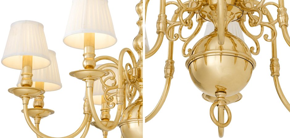 Люстра Eichholtz Chandelier Bourbon Brass - Loft-Concept в Екатеринбурге
