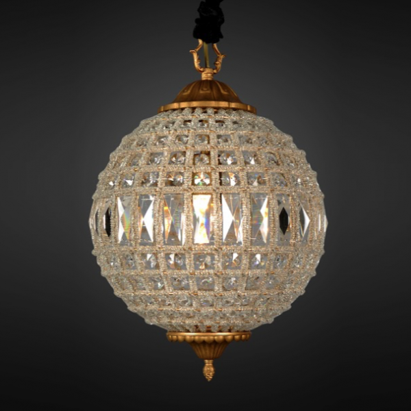 Люстра RH 19th c. Casbah Crystal Pendant 32 Темная бронза винтаж в Екатеринбурге | Loft Concept 