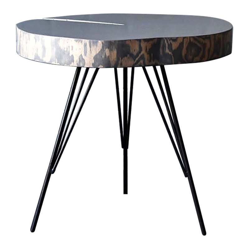 Кофейный стол Farley Industrial Metal Rust Coffee Table Дерево Серый Черный в Екатеринбурге | Loft Concept 