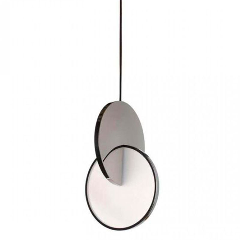 Подвесной светильник Eclipse Pendant Light Сhrome Хром Белый в Екатеринбурге | Loft Concept 