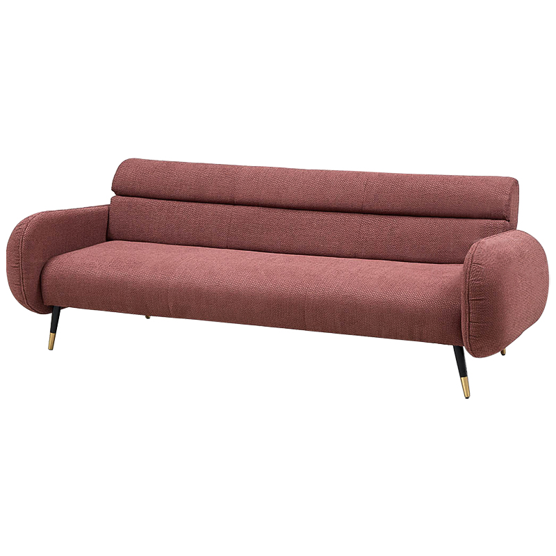 Диван Hebert Sofa Red L Красный Красный Черный Латунь в Екатеринбурге | Loft Concept 